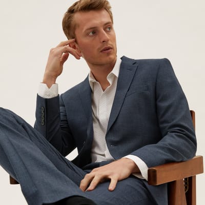 M&s best sale navy suit