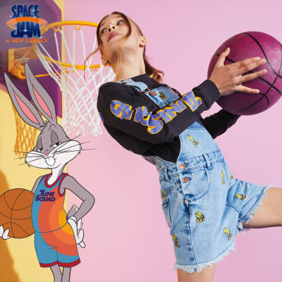 Space Jam Tune Squad Basketball Jersey (Bugs Bunny, X-Large)