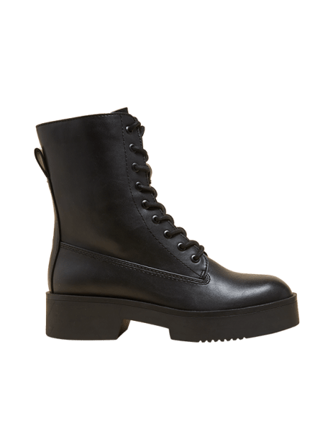 marks and spencer black lace up boots