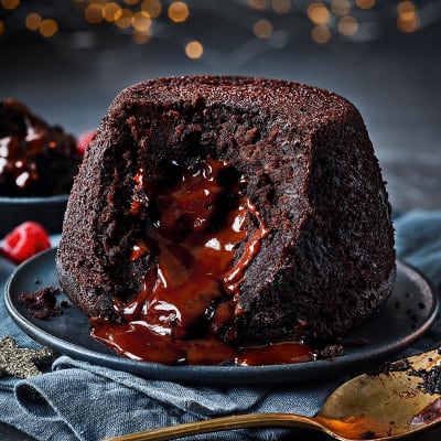 Plant Kitchen melt-in-the-middle chocolate pudding
