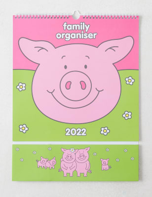 Christmas Break 2017 2022 Spencer Is Whats The Dates They R Out For 2022 Family Organiser - Fun Percy Pig™ Design With Monthly Activities &  Stickers | M&S