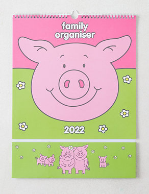 2022 Family Organiser - Fun Percy Pig™ Design with Monthly Activities & Stickers Image 2 of 7