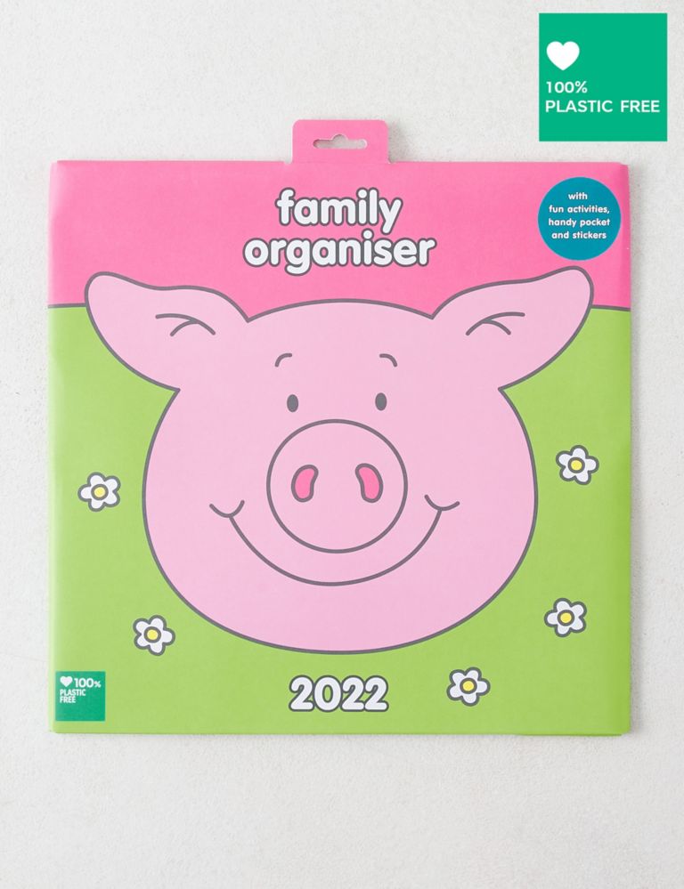 2022 Family Organiser - Fun Percy Pig™ Design with Monthly Activities & Stickers 1 of 7