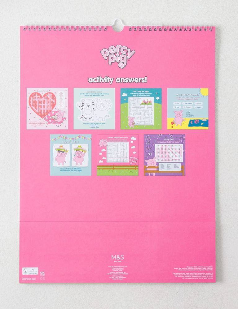 2022 Family Organiser - Fun Percy Pig™ Design with Monthly Activities & Stickers 7 of 7