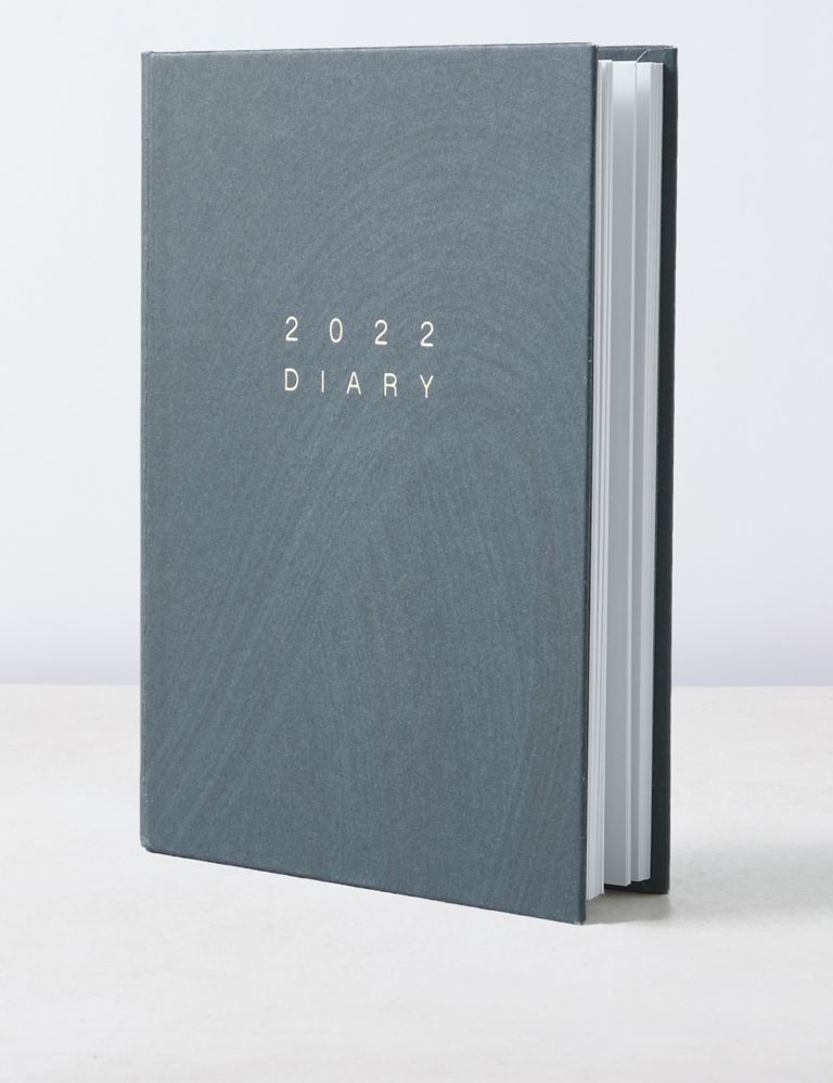 2022 Week to View Small Diary - Contemporary Paint Stroke Design | M&S
