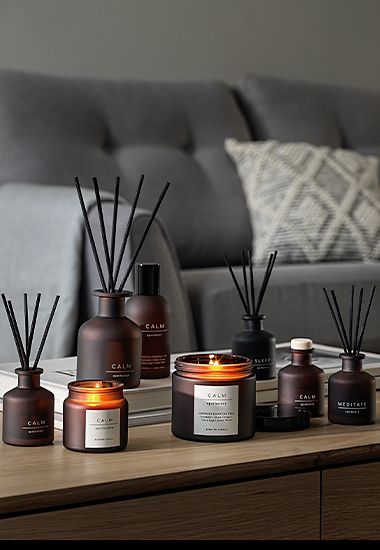 Selection of Apothecary Calm home fragrance products. Shop Apothecary