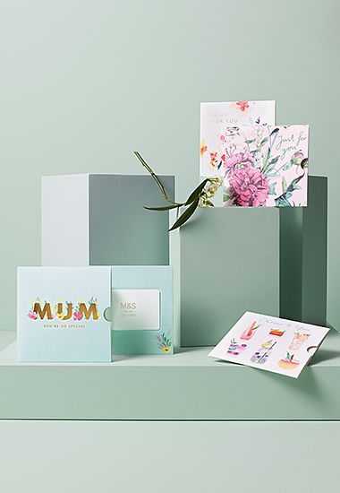 Selection of M&S Mother’s Day gift cards