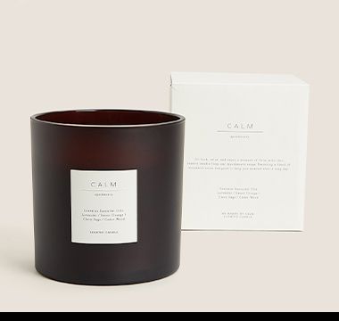 Apothecary Calm large three-wick candle. Shop now