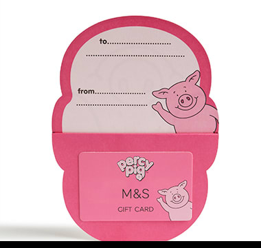 M&S Percy Pig gift card. Shop now