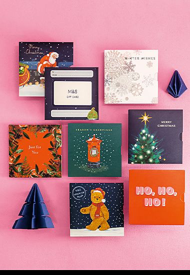 Selection of Christmas gift cards. Shop now 
