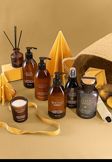Apothecary fragrance gift set including candles and diffusers. Shop now  
