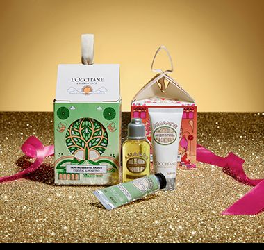 L’Occitane almond stocking filler gift with three miniature products. Shop now 