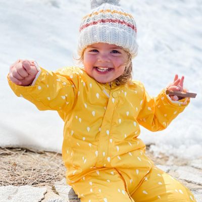 Gender-Neutral Water-Resistant Snow-Bib Overalls for Kids