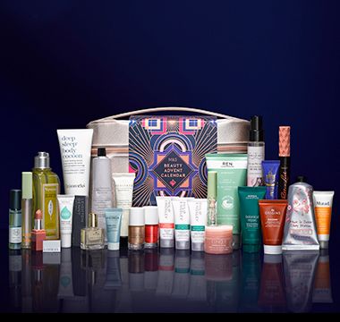 M&S beauty advent calendar filled with a selection of beauty products. Shop now
