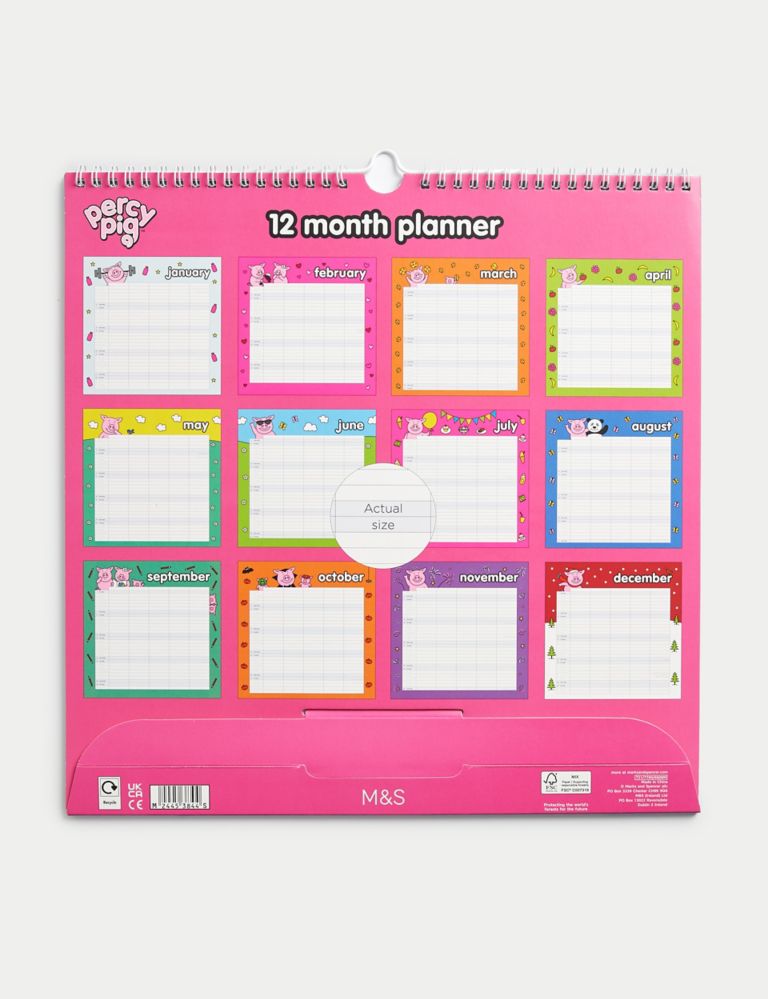 2024 Calendar & Family Organiser - Percy Pig™ with Stickers 3 of 5