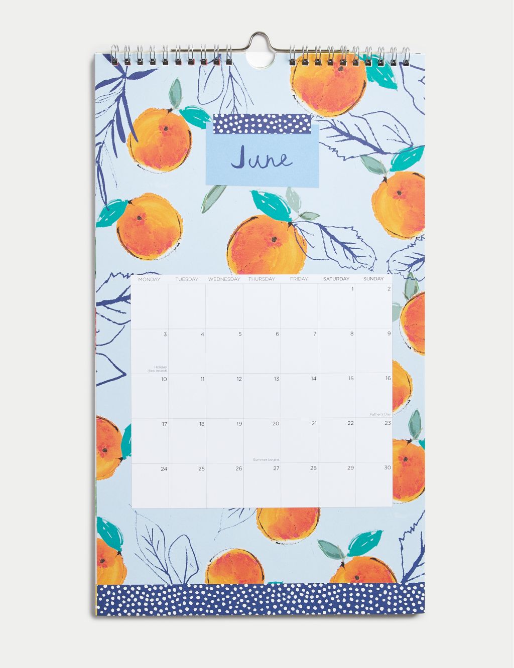 2024 Medium Calendar - Fruits and Veg Design 1 of 3