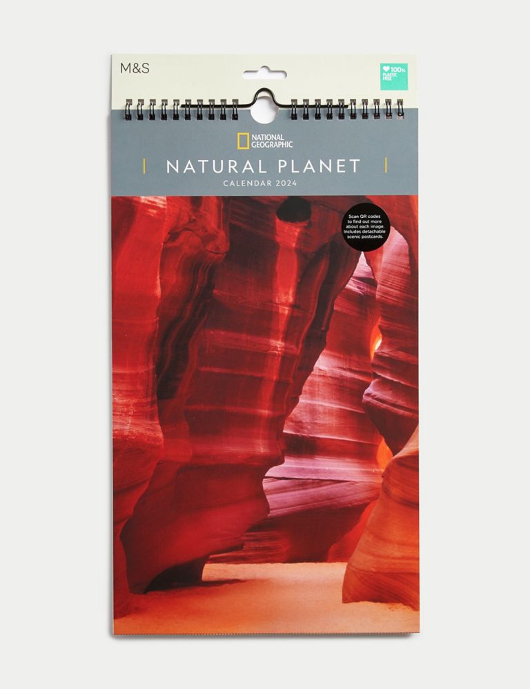 2024 Medium Calendar - National Geographic Natural Planet 1 of 4