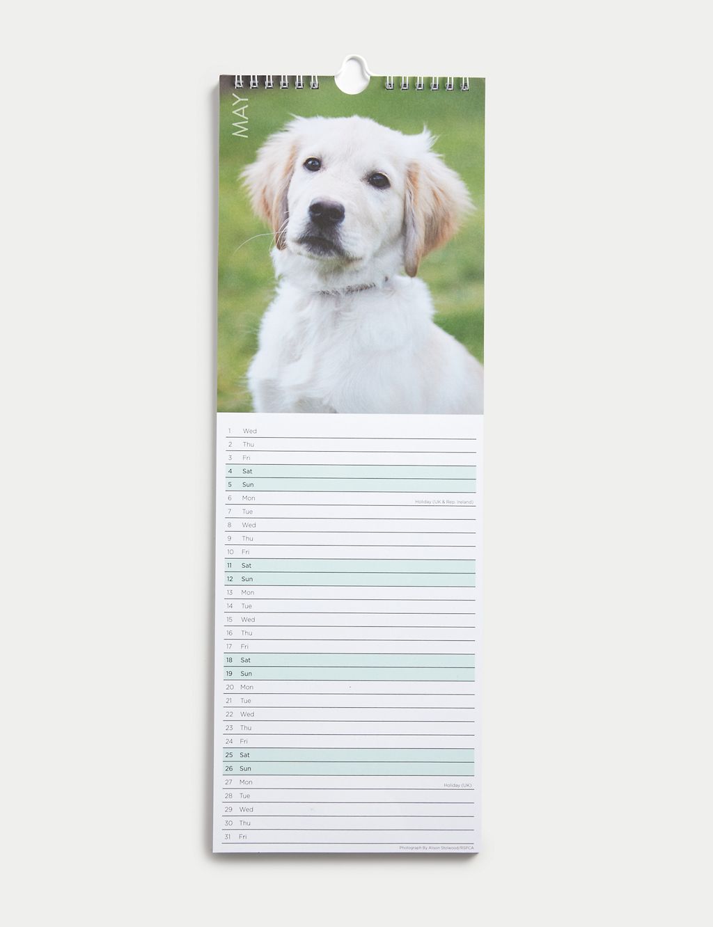 2024 Slimline Calendar - RSPCA Animals Design 1 of 3