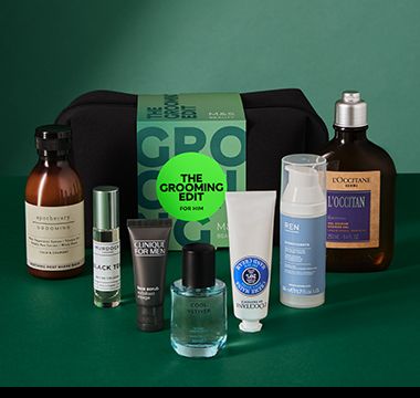 The Grooming Edit gift bag. Shop now