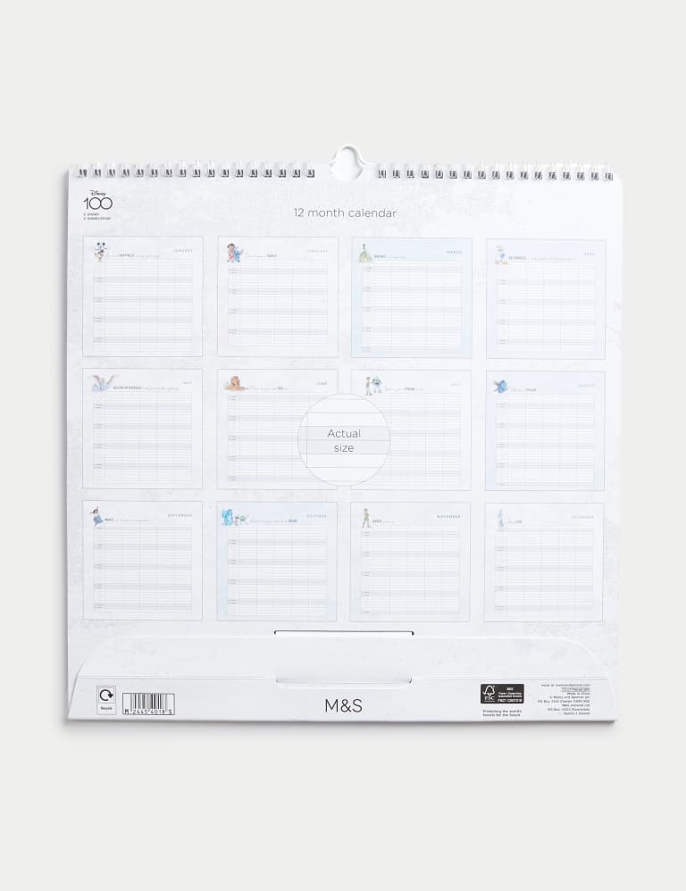 2025 Calendar & Family Organiser Disney 100 Design M&S