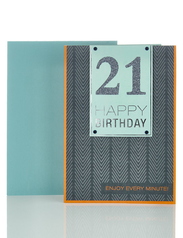21st Birthday Card Image 1 of 2