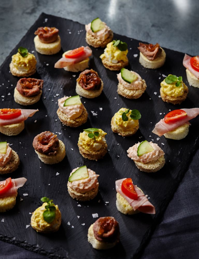 24 Mini Topped Canapé Platter 1 of 2