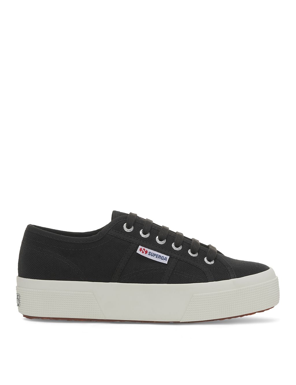 2740 Platform Canvas Lace Up Trainers 3 of 5