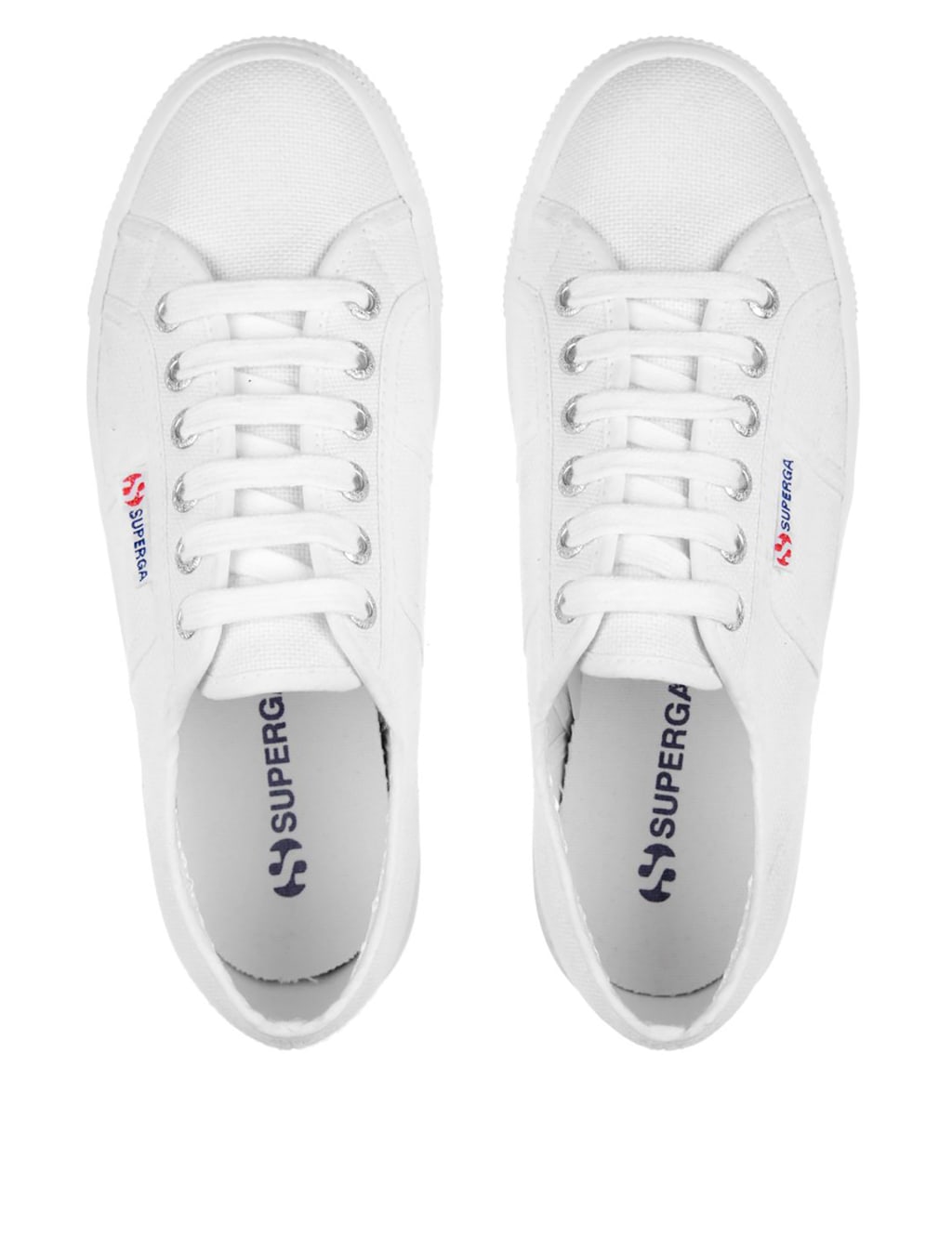 2790 Acotw Canvas Flatform Lace Up Trainers | Superga | M&S