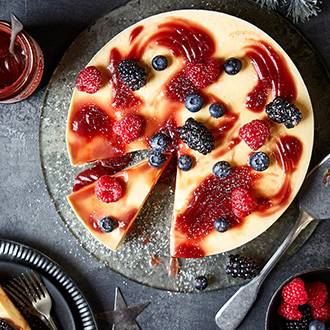 Very berry trifle cheesecake