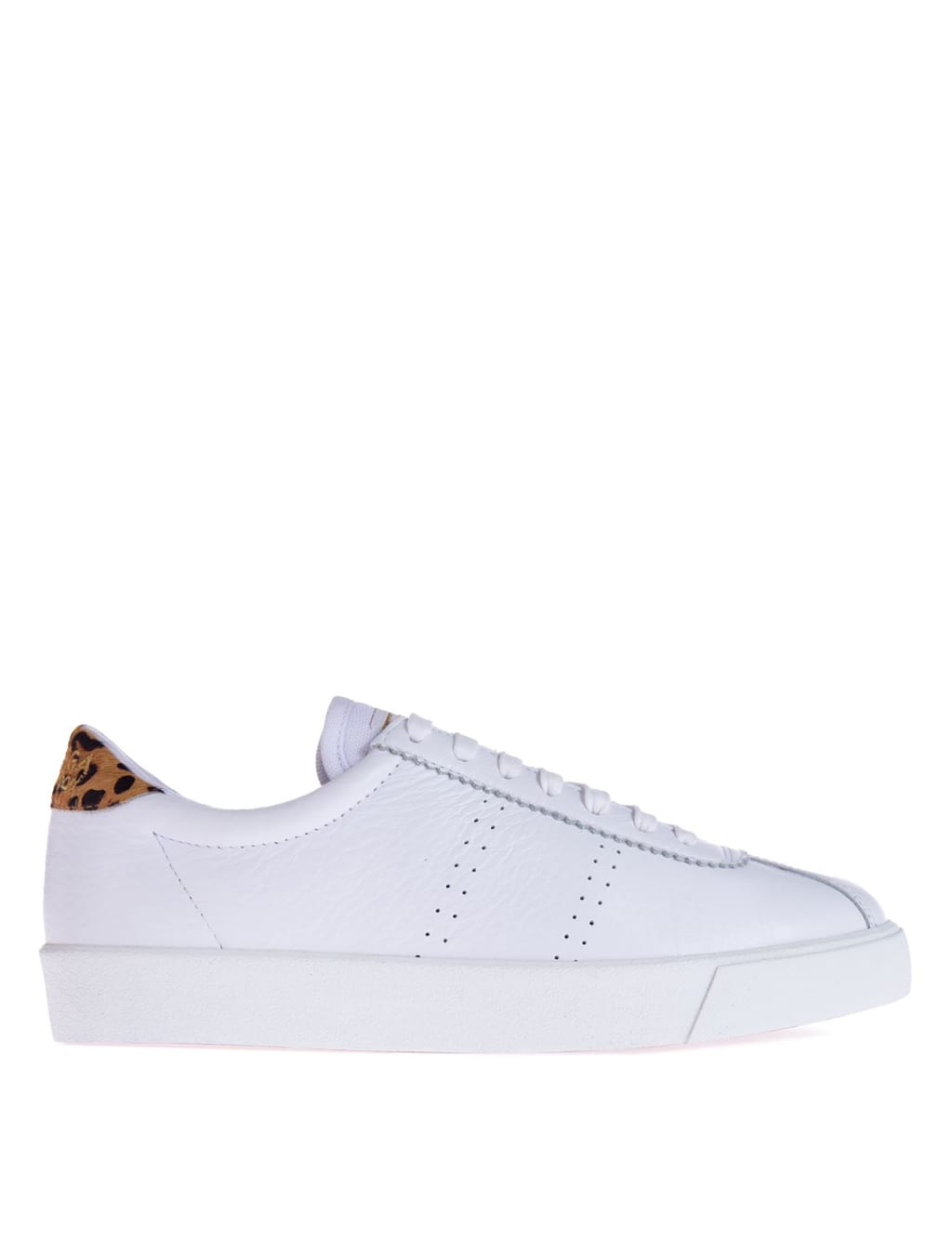 superga white leather trainers