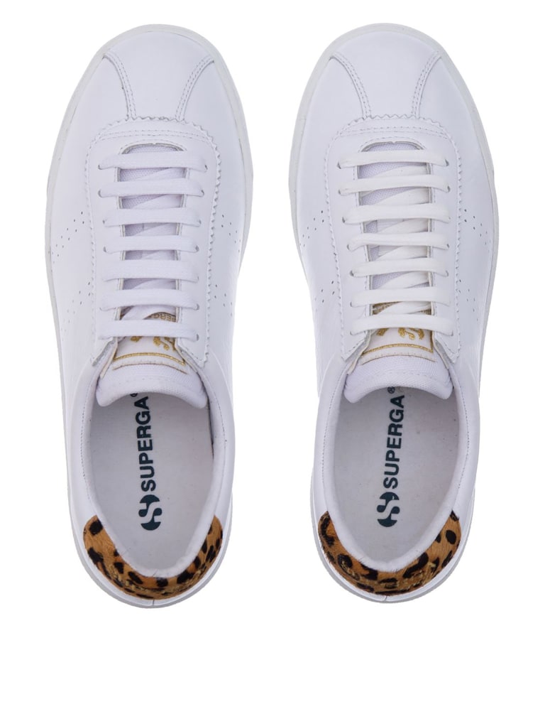 2843 Sport Club S Leather Lace Up Trainers | Superga | Mu0026S