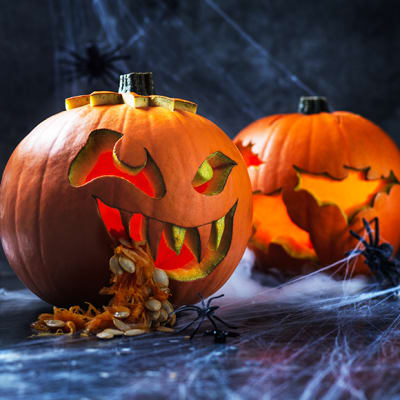 Carved pumpkins