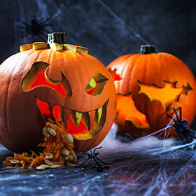 Carved pumpkins 