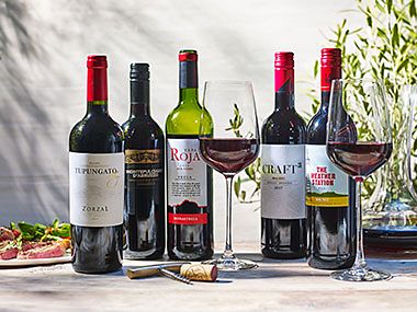 Selection of red wines