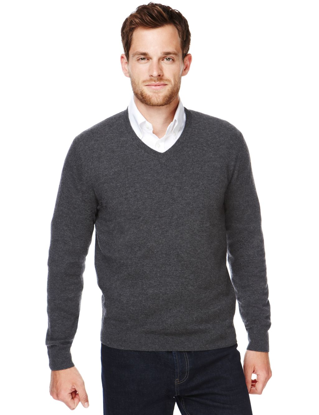 2in Longer Luxury Wool Rich Jumper with Cashmere 1 of 2
