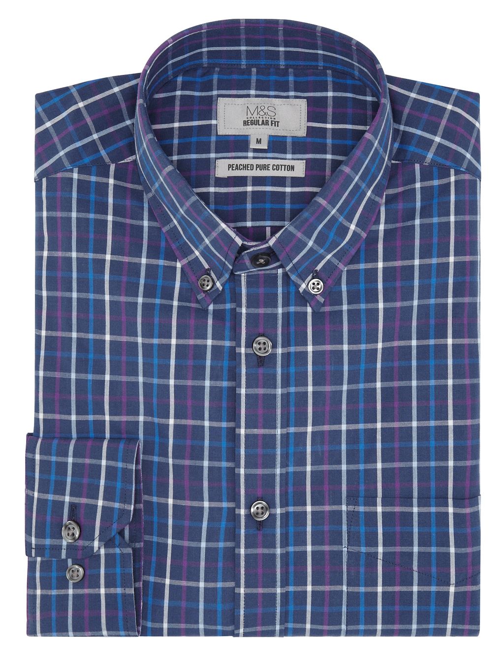 2in Longer Pure Cotton Heritage Checked Shirt 1 of 1