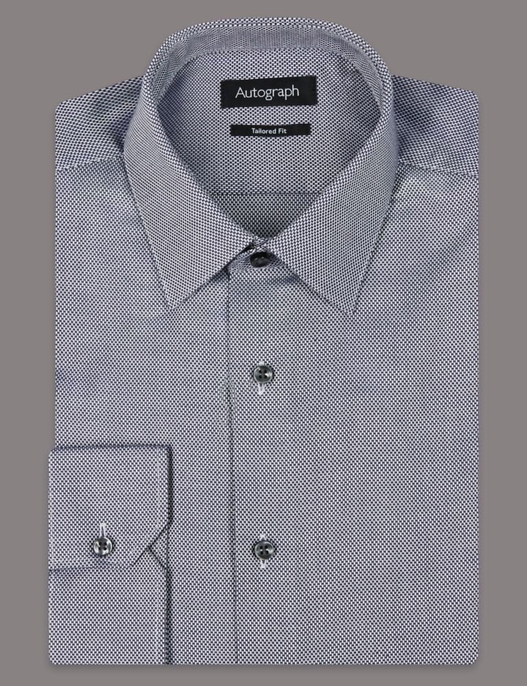 2in Longer Pure Cotton Tailored Fit Shirt 2 of 4