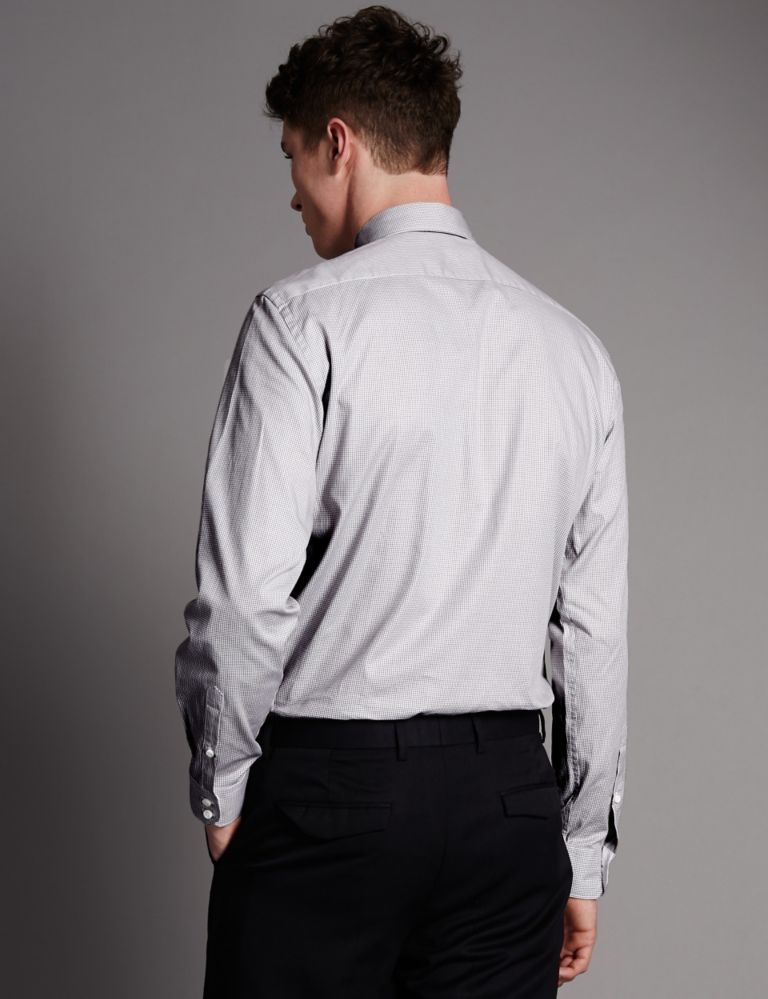 2in Longer Pure Cotton Tailored Fit Shirt 3 of 6