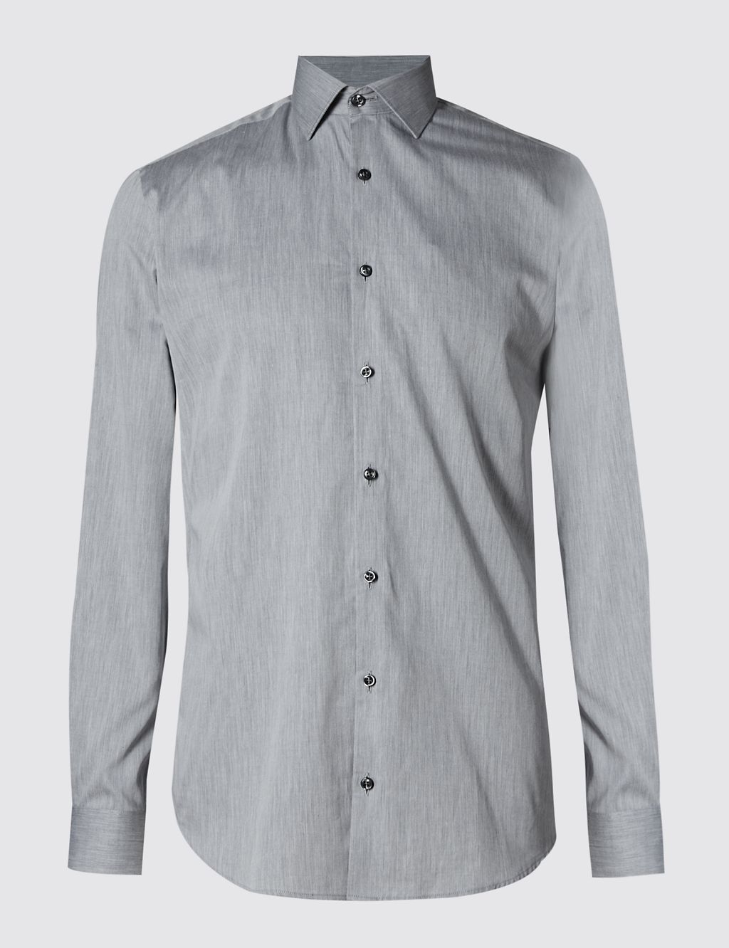 2in Longer Pure Cotton Tailored Fit Shirt 1 of 6