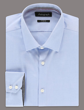 2in Shorter Pure Cotton Tailored Fit Shirt Image 2 of 5