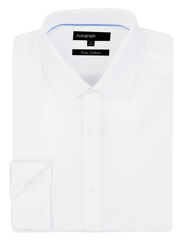 2in Shorter Supima® Pure Cotton Poplin Shirt Image 1 of 1
