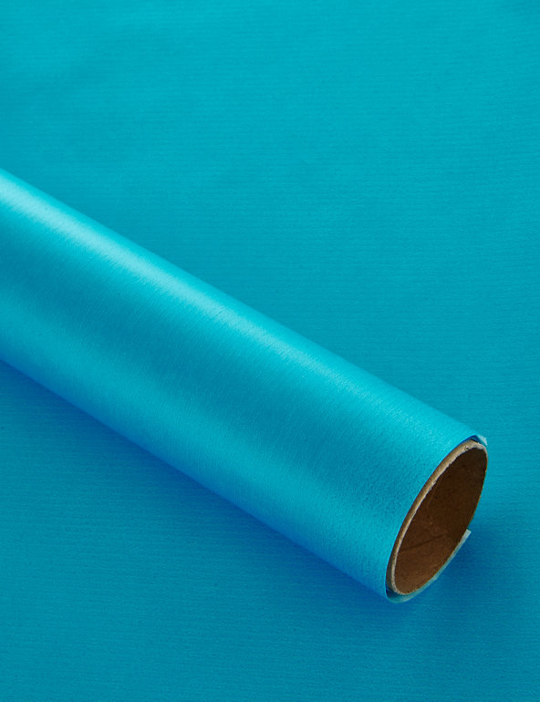 2m Bright Blue Wrapping Paper Image 1 of 1