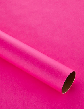 2m Bright Pink Wrapping Paper Image 2 of 3