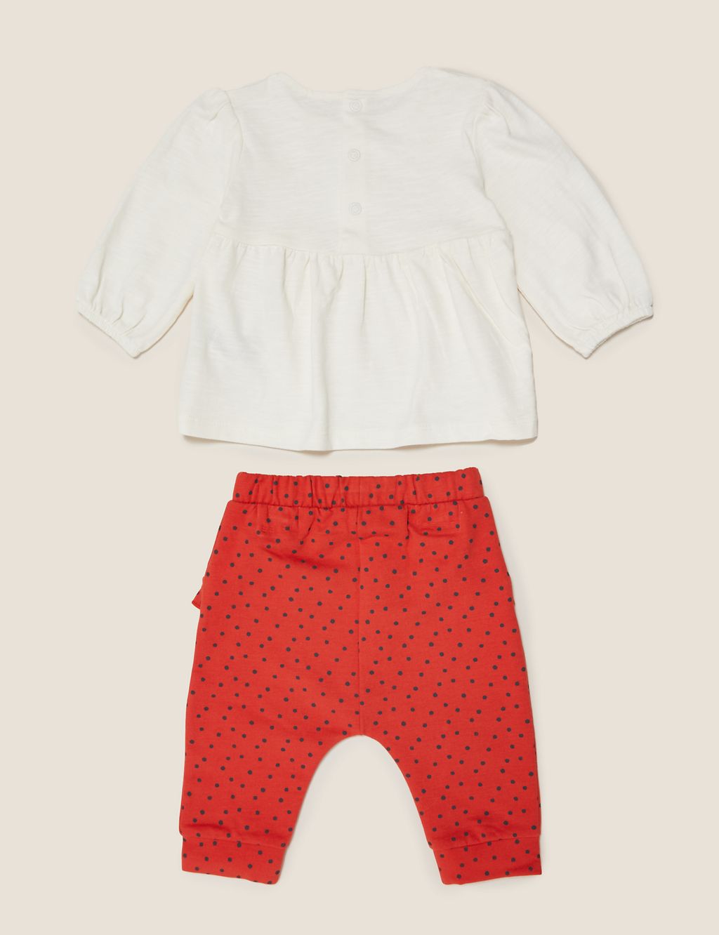 2pc Cotton Bunny Motif Outfit 2 of 9