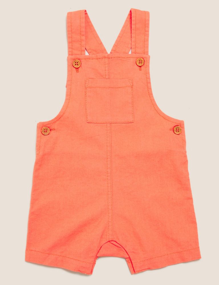 2pc Cotton Dungarees Outfit (0-3 Yrs) 3 of 6