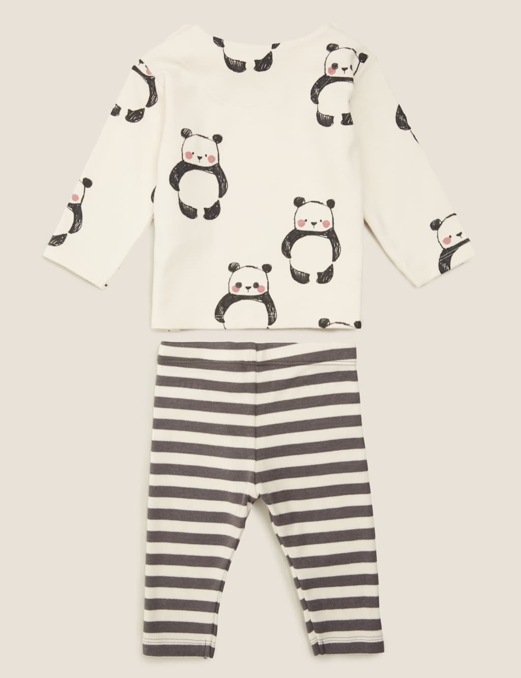 2pc Cotton Panda Outfit (03 Yrs) M&S