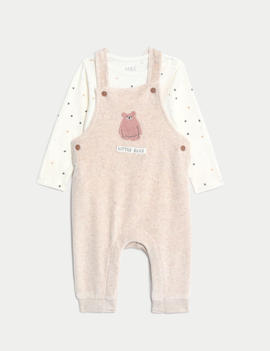 2pc Cotton Rich Bear Outfit (7lbs-1 Yrs) 1 of 8