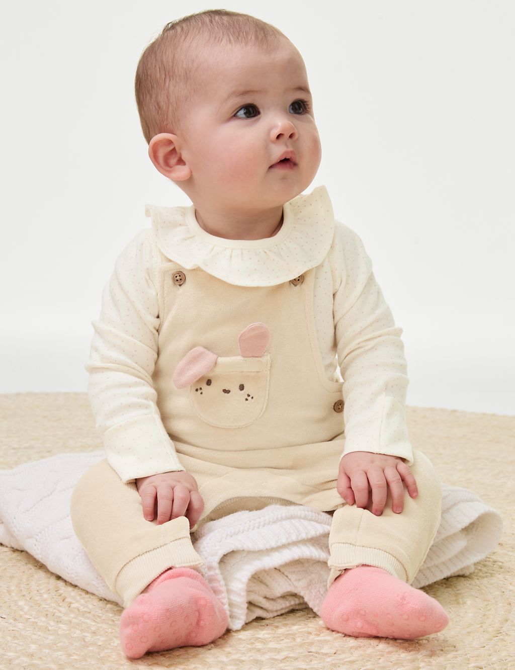 2pc Cotton Rich Bunny Spot Outfit (7lbs-1 Yrs) 6 of 8