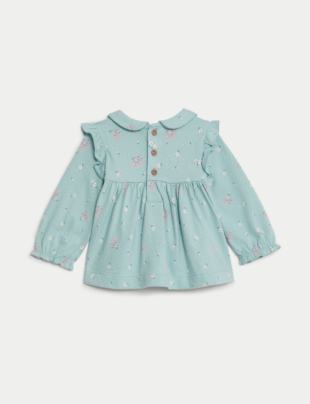 2pc Cotton Rich Floral Dress with Tights (7lbs-1 Yrs) | M&S Collection ...