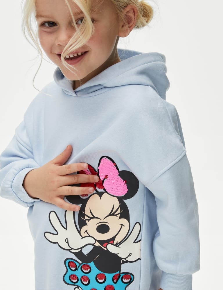 2pc Cotton Rich Minnie Mouse™ Hoodie Outfit (2-8 Yrs) 4 of 7